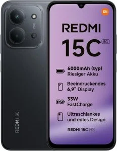 Xiaomi Redmi 15C 5G 4/ 256GB [Dual-Sim] schwarz